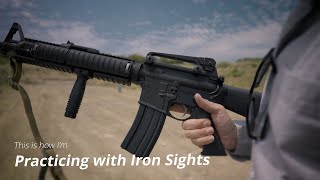 How I'm Practicing with the M16A4's Iron Sights