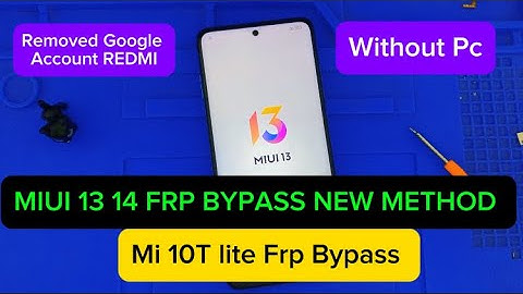 Xiaomi Mi 10T lite Frp Bypass ✅ Remove Google Account MIUI 13 14 New Method