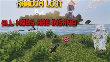 MINECRAFT But all drops are RANDOM and Mobs are INSANE!!!