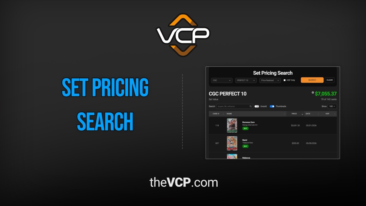 vcp graded card price guide How to use VCP