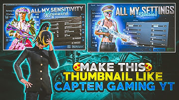 How To Make Thumbnail Like @captengamingyt In Pscc And Picart #Pubg #Bgmi #mirpurkhasyt