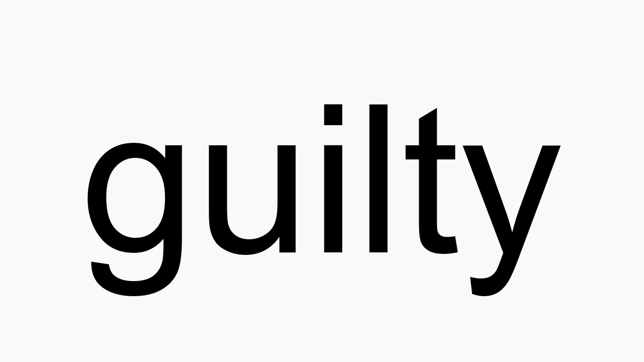 How to pronounce guilty YouTube