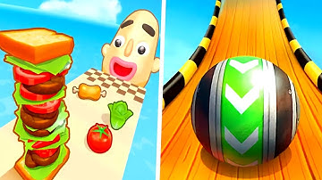 Sandwich Runner | Sky Rolling Ball 3d - All Level Walkthrough Gameplay iOS,Android - NEW UPDATE APK