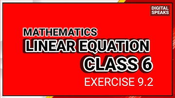 Class 6 - Linear Equation Exercise 9.2 in Sindhi | Sindh Plus Tv