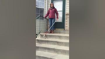 Cane technique on stairs - O&M Skills