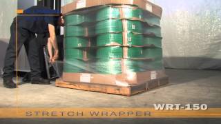 WULFTEC WRT 150   Semi automatic rotary arm stretch wrapper