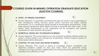 Department of Mining Engineering Introduction Video