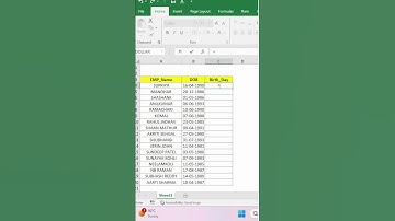Extract Day From Any Date. #Excel | #Shorts | #Excel shorts | #Youtube shorts | #Excel Clip.