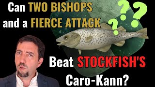 Can TWO BISHOPS and a FIERCE ATTACK Beat STOCKFISH'S Caro-Kann?