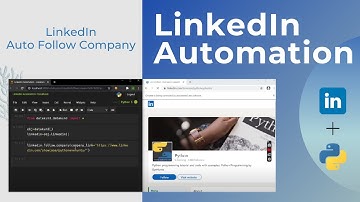 LinkedIn Auto Follow Company | LinkedIn Automation - Python,DataKund