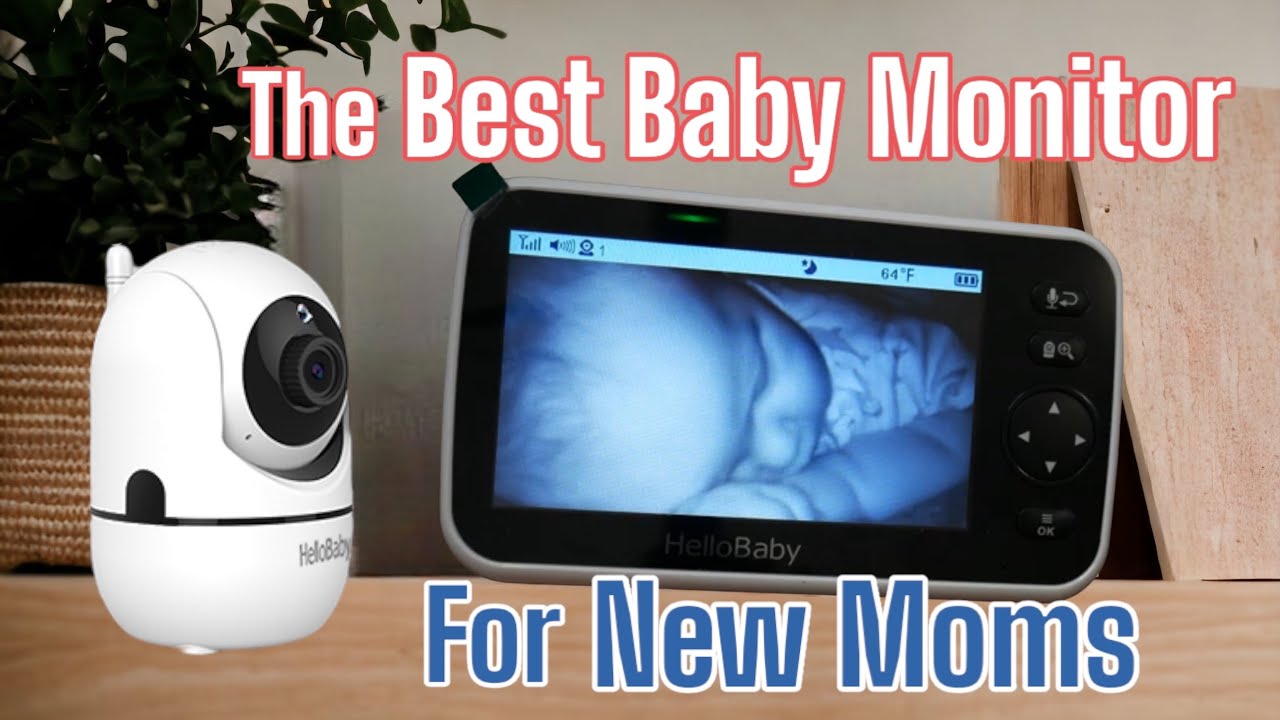 HelloBaby Video Baby Monitor Wireless 2-Camera Pan-Tilt-Zoom 3.2'' Color  Screen