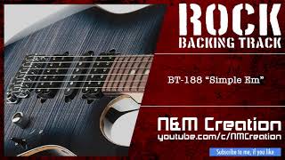 Simple Melodic Hard Rock Guitar Backing Track Jam in Em | BT-188 chords