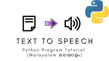 Python Tutorial | Text To Speech | MALAYALAM TUTORIAL #mkoding
