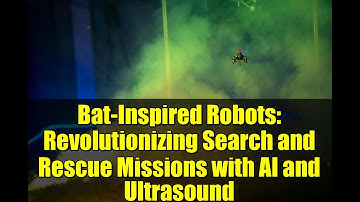 Bat-Inspired Robots: Revolutionizing Search and Rescue Missions with AI and Ultrasound