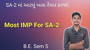Most IMP for SA-2 | B.E. Sem 5 | GTU