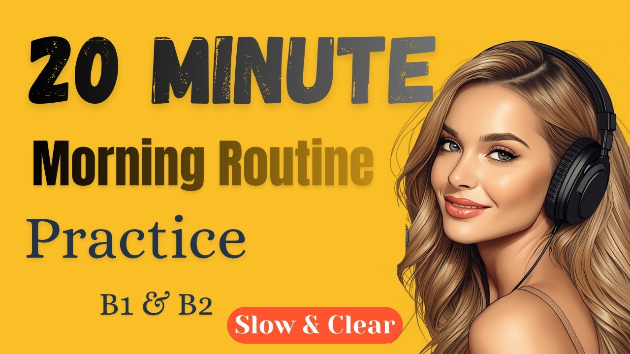 Daily Morning Routine | Learn English With Podcast | Slow English Listening & Fluency Practice A1&A2
