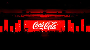 Coca-Cola Conference - Minimalist & Immersive 360 Stage Visuals Projection Mapping Idents by MELT