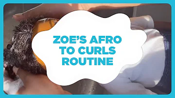 Zoe’s Afro to Curls Routine
