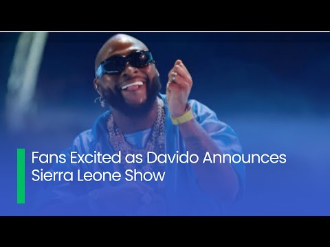 Fans Excited as Davido Announces Sierra Leone Show