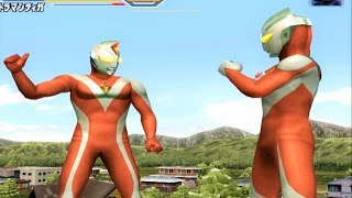 Sieu Nhan Game Play | Ultraman Tiga đỏ và Ultraman Dyna đỏ Tag battle mode | Game Ultraman Fe3