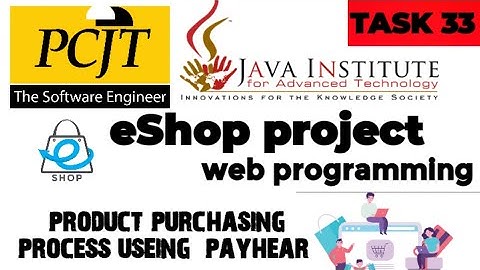 Web Project Task 33| java institute |  1st Year | e shop @javainstituteforadvancedte1415