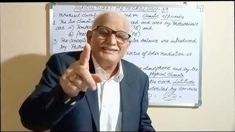 Agricultural Meteorology 39 JRF/SRF/NET/Other exams - BITS