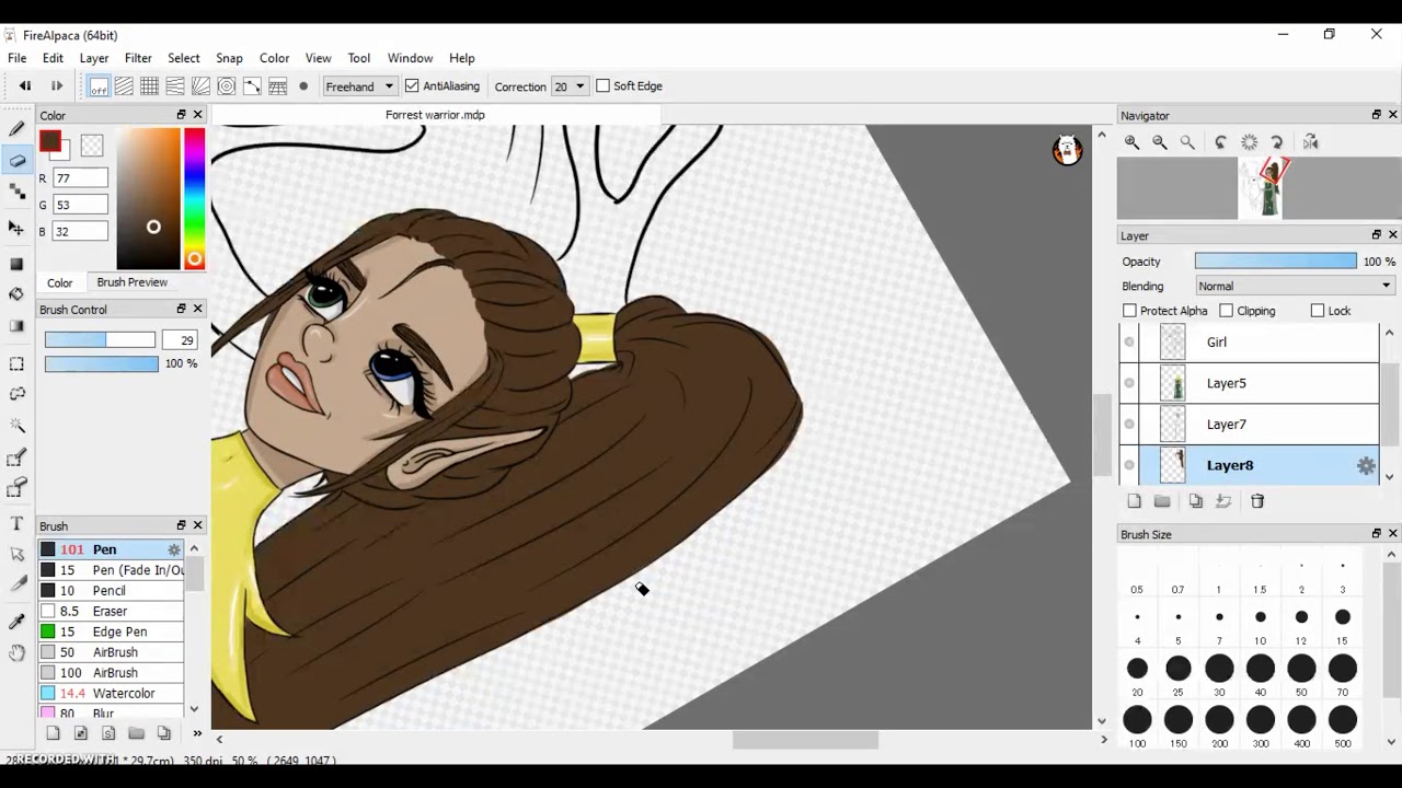 REPAINTING MY OLD ART | OC SPEED PAINT - YouTube