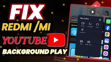 play sound with screen off option not showing problem all Redmi | youtube background play problem mi