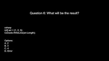 Top 10 .NET Programming MCQs with Answers | C# Interview Prep
