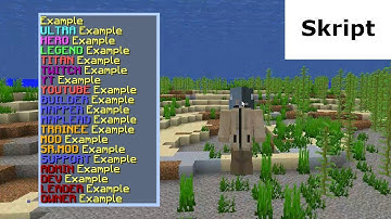 Creating Ranks | Minecraft Skript Tutorial