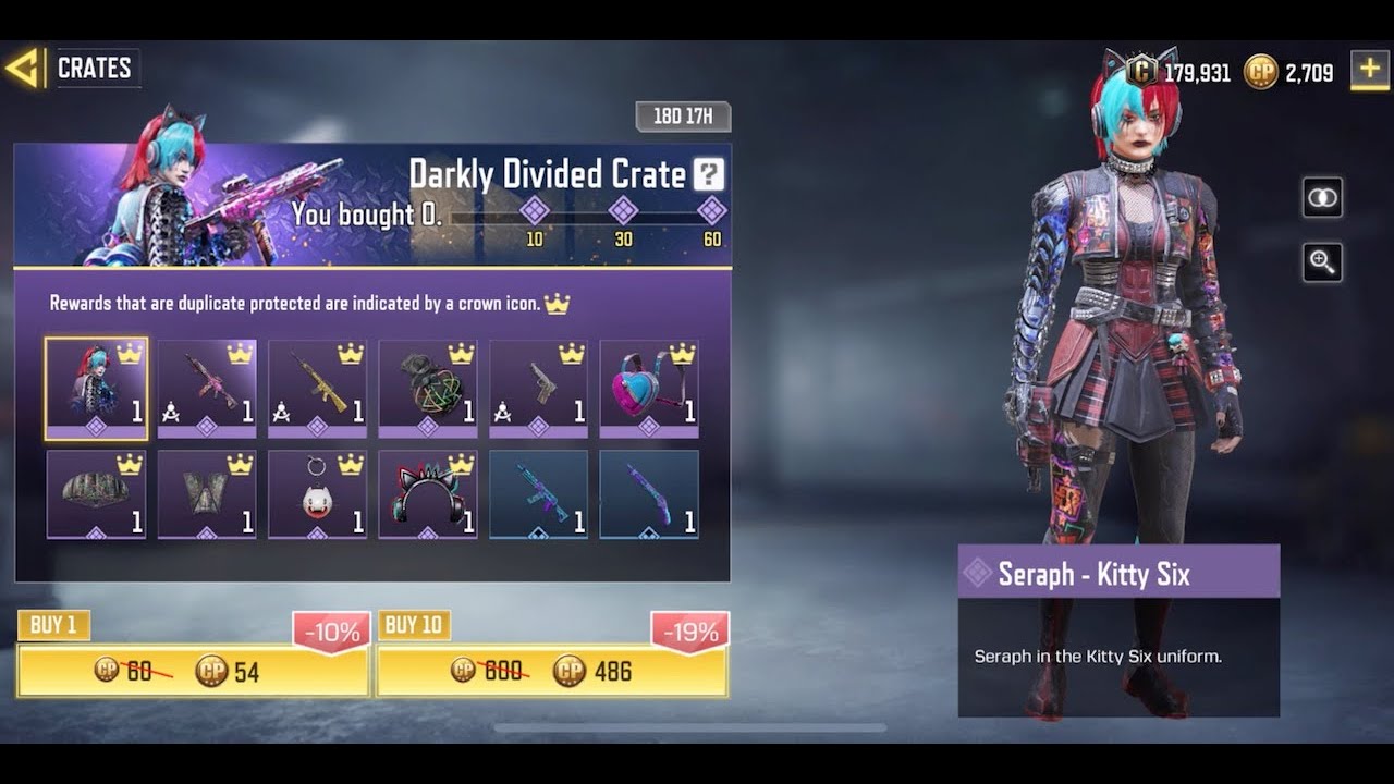 Darkly Divided Crate FULL DRAW *Old* - CODM Garena