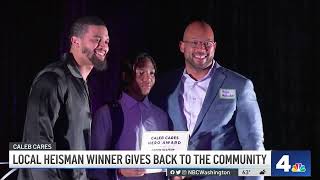 Heisman Winner Caleb Williams Gives Back to DC Community | NBC4 Washington