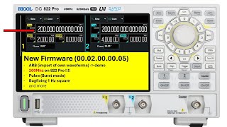 #14 Rigol DG822Pro - New FW, 200 Mhz, OwnWaveform - Part 3