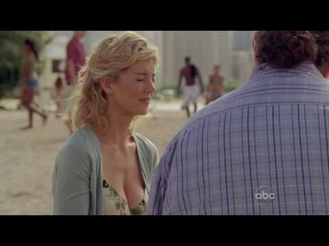 LOST: Hurley and Libby on the beach [6x12-Everybody loves Hugo]