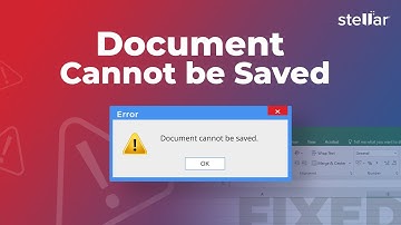 🔧 Stellar Repair for Excel: How to Fix the "Document Not Saved" Error in Excel? 🚀