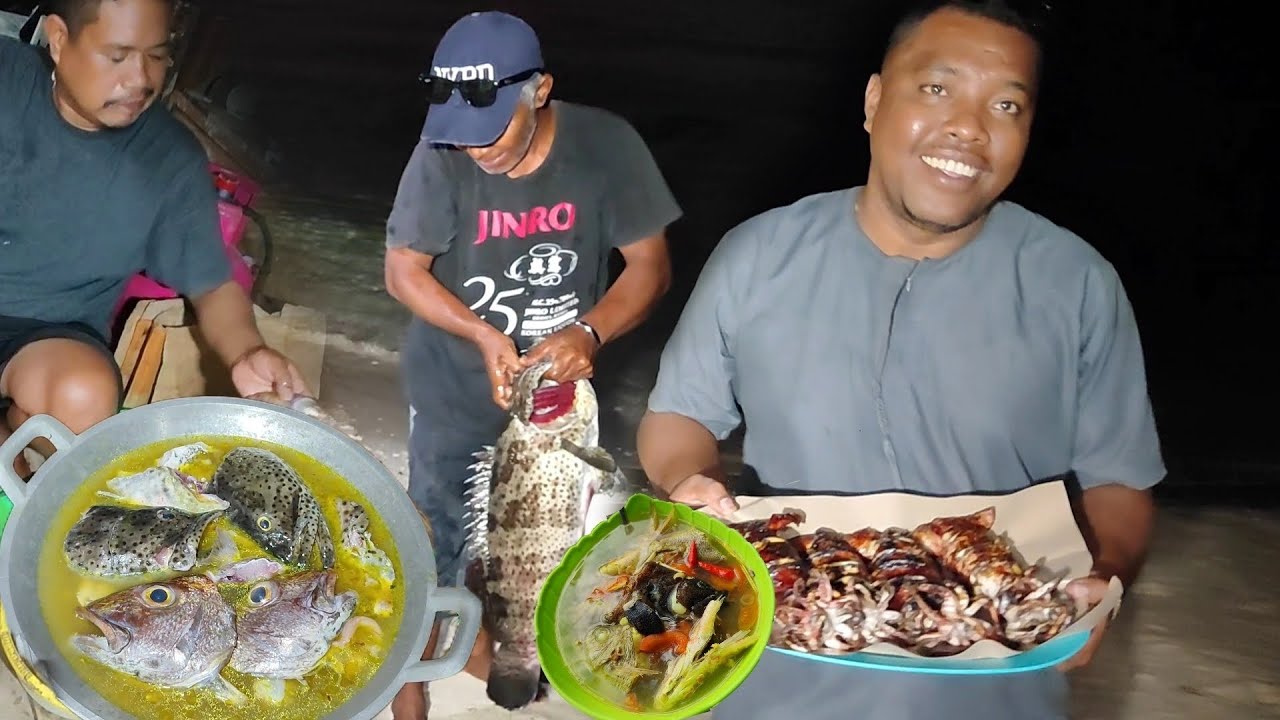 Групер был еще жив, и его тут же казнили, чтобы съесть вместе с остальными.