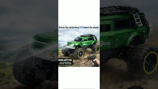 Toyco2.4GHz Offroad Defend Monster Rock Crawler Remote Car, Dual Smoke & Door Open (Green)
