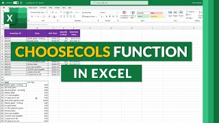 CHOOSECOLS function - One of the new Microsoft Excel functions for 2022 #shorts screenshot 5