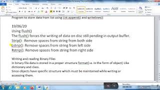 Data File Handling Part 5