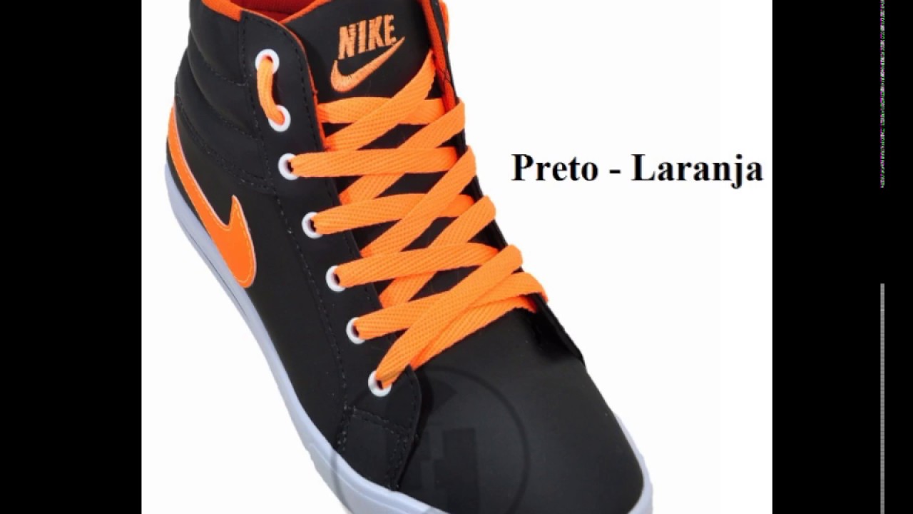 nike couro cano alto