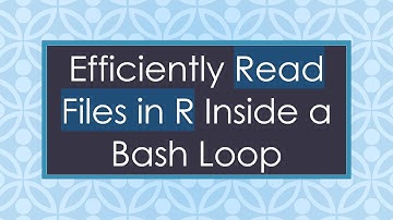 Efficiently Read Files in R Inside a Bash Loop