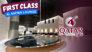 QATAR's MOST BEAUTIFUL FIRST Class Lounge in DOHA (Full Walkthrough)