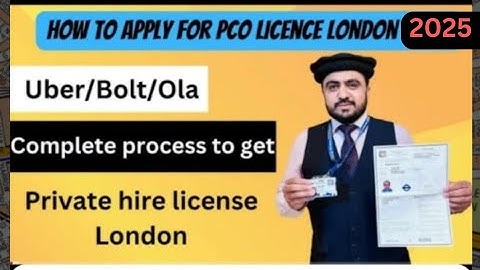 How to apply for PCO licence London 2025 |TFL PCO London complete application process,private hire
