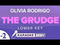 Olivia Rodrigo - the grudge (Lower Key) Karaoke