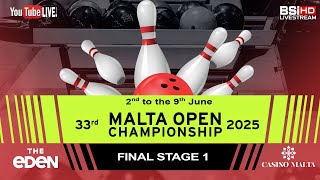 FINAL STAGE 1 - 33rd MALTA OPEN BOWLING CHAMPIONSHIPS 2025