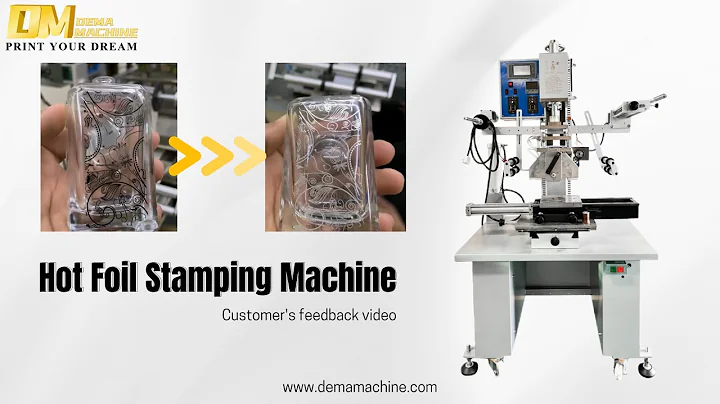 Hot Foil Stamping Machine For Perfume Glass Bottle- Customer's Feedback Video | DEMA Machine