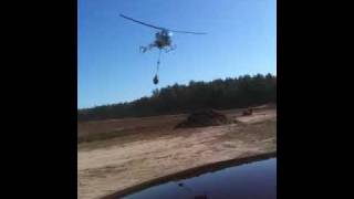 Mud lifting on cranberry bog