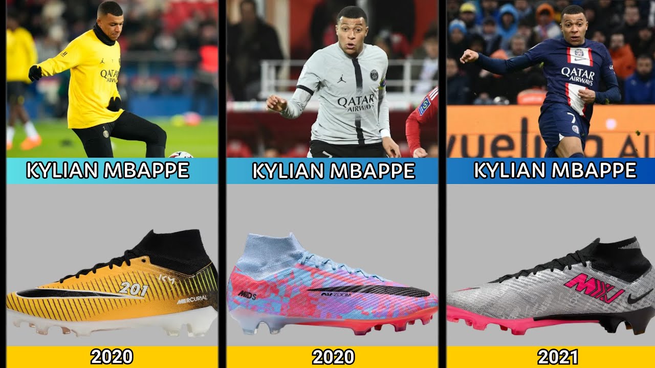 KYLIAN MBAPPE THE EVOLUTION OF FOOTBALL BOOTS 2013 2023 YouTube