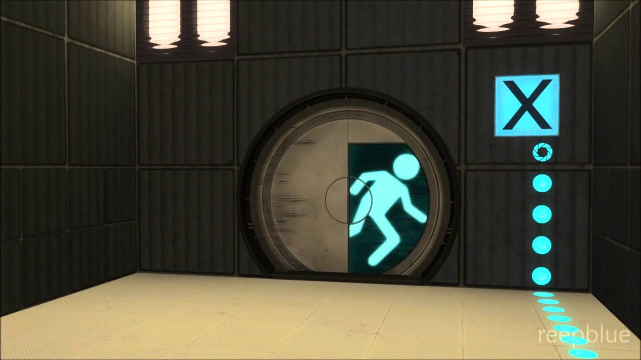 Игры открытие дверей. Portal 2 Door. Portal 1 и Portal 2. Портал 2 порталы. Дверь портал 2.