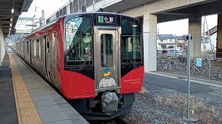 川中島駅　しなの鉄道SR1系S302編成　発車